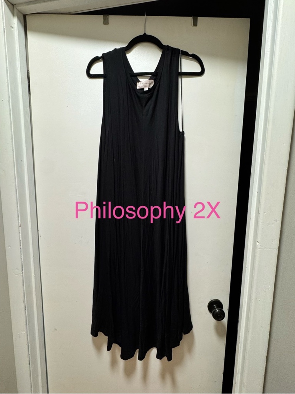 Philosophy Black Sleeveless Dress